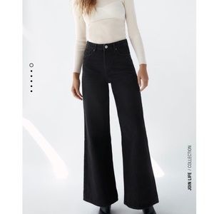 Zara Hi-Rise Wide Leg Jeans!